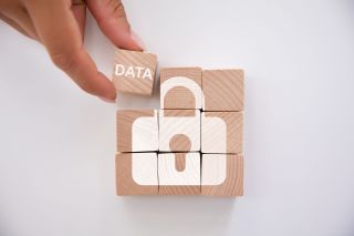 Person Holding Data Block