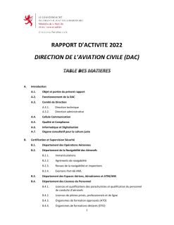 Rapport d'activité 2022 - DAC