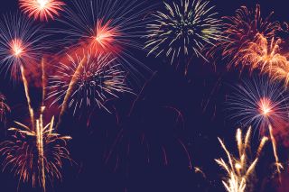 firework abstract background for celebration