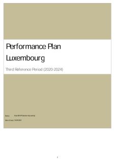 Performance Plan Luxembourg 2020-2024